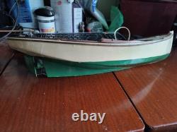 Vintage Aristo Craft Operating Scale Model Sail Boat Hp 2rnb Hitec Wooden Parts