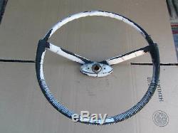 Vintage Attwood Boat Steering Wheel Used Worn, Rare, Parts Or Repair