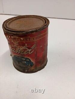 Vintage Automotive Enamel Paint Can Dove Gray Advertising Display Graphics