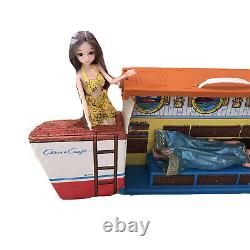 Vintage Barbie's Dream Boat Playset Chris Craft 1974 Mattel Carrying Case Parts