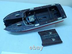 Vintage Battery Operated Speed Boat For Parts