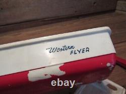 Vintage Battery Operated Speed WESTERN FLYER Boat Metal Trailer PARTS