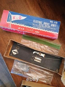 Vintage Battery Operated Toy Boat Parts K&O Fleetline With Display Box