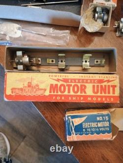 Vintage Battery Operated Toy Boat Parts K&O Fleetline With Display Box