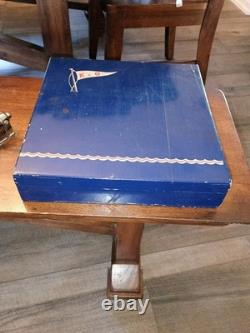 Vintage Battery Operated Toy Boat Parts K&O Fleetline With Display Box