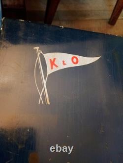 Vintage Battery Operated Toy Boat Parts K&O Fleetline With Display Box