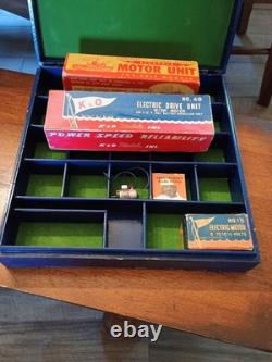 Vintage Battery Operated Toy Boat Parts K&O Fleetline With Display Box