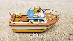 Vintage Battery Powered Ideal Motorific Boat Barracuda Works For PARTS