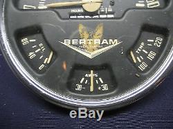Vintage Bertram Instrument Gauge Cluster N. O. S