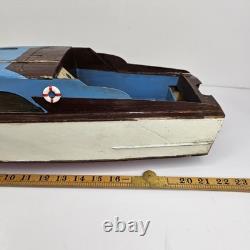 Vintage Boat Cruiser Outboard Wooden Boat 22 (No Motor) For Parts/Repair