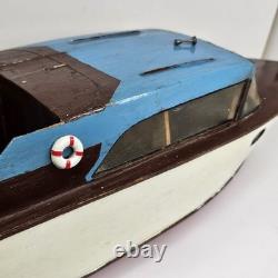 Vintage Boat Cruiser Outboard Wooden Boat 22 (No Motor) For Parts/Repair