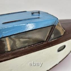 Vintage Boat Cruiser Outboard Wooden Boat 22 (No Motor) For Parts/Repair