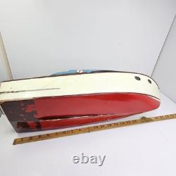 Vintage Boat Cruiser Outboard Wooden Boat 22 (No Motor) For Parts/Repair