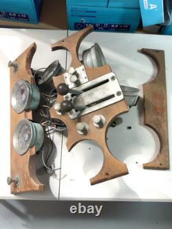Vintage Boat Dashboard Instrument Panel Gauges Controls Wood Marine Parts/Repair