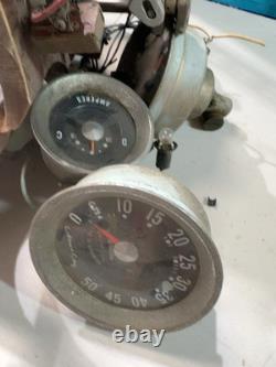 Vintage Boat Dashboard Instrument Panel Gauges Controls Wood Marine Parts/Repair