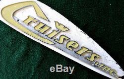 Vintage Boat Emblems Cruisers, Inc- Metal 15.25 Long Lot of 2