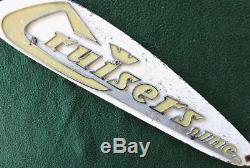 Vintage Boat Emblems Cruisers, Inc- Metal 15.25 Long Lot of 2