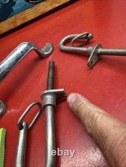Vintage Boat Hardware Cleet Parts Lot Handle Tie Off U Bolt Clip Stainless Deck
