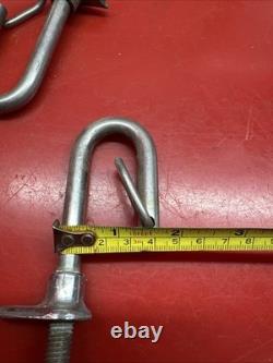 Vintage Boat Hardware Cleet Parts Lot Handle Tie Off U Bolt Clip Stainless Deck