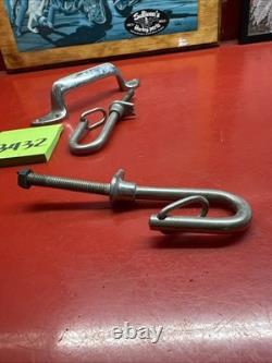 Vintage Boat Hardware Cleet Parts Lot Handle Tie Off U Bolt Clip Stainless Deck