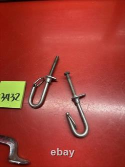 Vintage Boat Hardware Cleet Parts Lot Handle Tie Off U Bolt Clip Stainless Deck