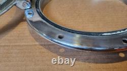 Vintage Boat Parts Cromed Porthole Window, Bronze Trim Ring Good Used Condition