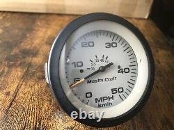 Vintage Boat Parts Stickers Speedometer Pressure Gauge and more Untested