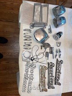 Vintage Boat Parts cleats lights emblems