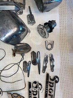 Vintage Boat Parts cleats lights emblems