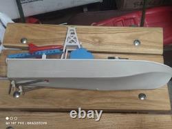 Vintage Boat Rocket Launcher Ship Toy Leningrad Batt. Operated Soviet Cccp Parts