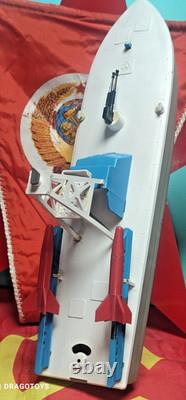 Vintage Boat Rocket Launcher Ship Toy Leningrad Batt. Operated Soviet Cccp Parts