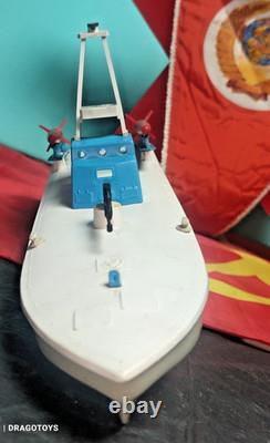 Vintage Boat Rocket Launcher Ship Toy Leningrad Batt. Operated Soviet Cccp Parts