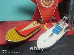 Vintage Boat Rocket Launcher Ship Toy Leningrad Batt. Operated Soviet Cccp Parts