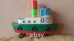 Vintage Boat Rocket Launcher Ship Toy Leningrad Batt. Operated Soviet Cccp Parts