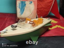Vintage Boat Rocket Launcher Ship Toy Leningrad Batt. Operated Soviet Cccp Parts