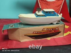 Vintage Boat Rocket Launcher Ship Toy Leningrad Batt. Operated Soviet Cccp Parts