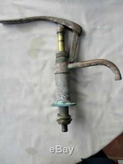 Vintage Boat, Ship Part, HAND PUMP For GALLEY, Bronze, Copper, C. 1900,12 1/2 Overall