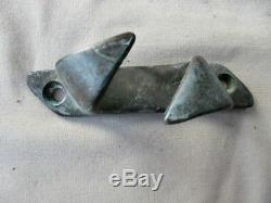 Vintage Boat, Ship Parts, BRONZE FAIRLEAD Mounting PLATE, 4 7/8 L. X 7/8 W