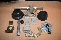 Vintage Boat Steering Rigging Parts- Cable Guide, Brackets, Steering Lock, more