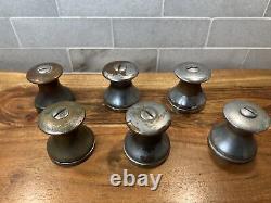 Vintage Boat Winches Set Of 6 As For Parts Or Repairs Bronze Anchor