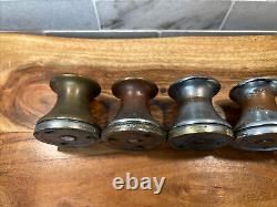 Vintage Boat Winches Set Of 6 As For Parts Or Repairs Bronze Anchor