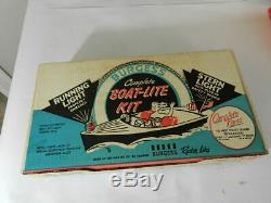 Vintage Boat-lite Kit By Burgess- Nos- Vintage Boat Parts-vintage Boat Light Kit