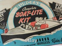 Vintage Boat-lite Kit By Burgess- Nos- Vintage Boat Parts-vintage Boat Light Kit
