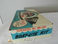 Vintage Boat-lite Kit By Burgess- Nos- Vintage Boat Parts-vintage Boat Light Kit