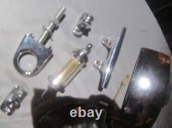 Vintage Boating Lot Marine Chrome Parts Mirror Bell Rope Guide and more
