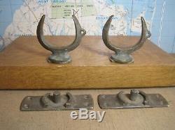 Vintage Brass Oar Locks & Swivel Sockets Boat Hardware Restoration Parts
