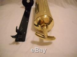 Vintage Brass Pyrene Fire Extinguisher With Mounting Bracket 1931 1939