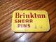 Vintage Brinktun Tin With 3 New Brass #10 Shear Pins -boat Motor Parts