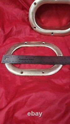 Vintage Bronze 8 Oval Hawse Pipe Hole Thru Bulwark Fairlead Big Boat Parts