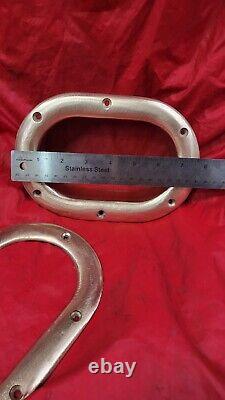 Vintage Bronze 8 Oval Hawse Pipe Hole Thru Bulwark Fairlead Big Boat Parts